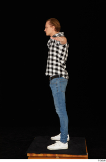  Stanley Johnson casual dressed jeans shirt sneakers standing t poses whole body 0003.jpg